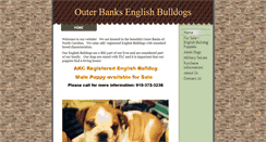 Desktop Screenshot of outerbanksenglishbulldogs.com