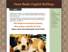 Tablet Screenshot of outerbanksenglishbulldogs.com